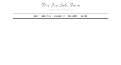 Desktop Screenshot of bluejaylakefarm.com